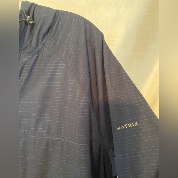 Matrix Navy Blue  Full Zip Windbreaker Mens 2XL - Picture 7 of 12